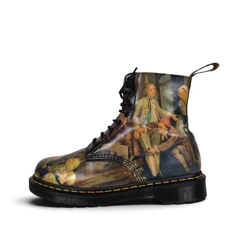 Dr. Martens Pascal Boots Museum Edition William Hogarth A Rakes Progress Mens 9